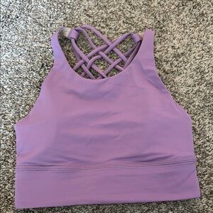 Lululemon Purple Crisscross Sports Bra